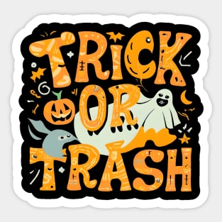 Trick or Trash Sticker